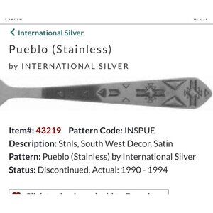 Set Of 3 International Silver Pueblo Stainless Steel Knives flatware satin